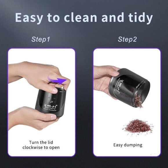 Battery Operated Electric Pencil Sharpener, Quick Sharpener Pencil Sharpener, Po - Picture 7 of 7